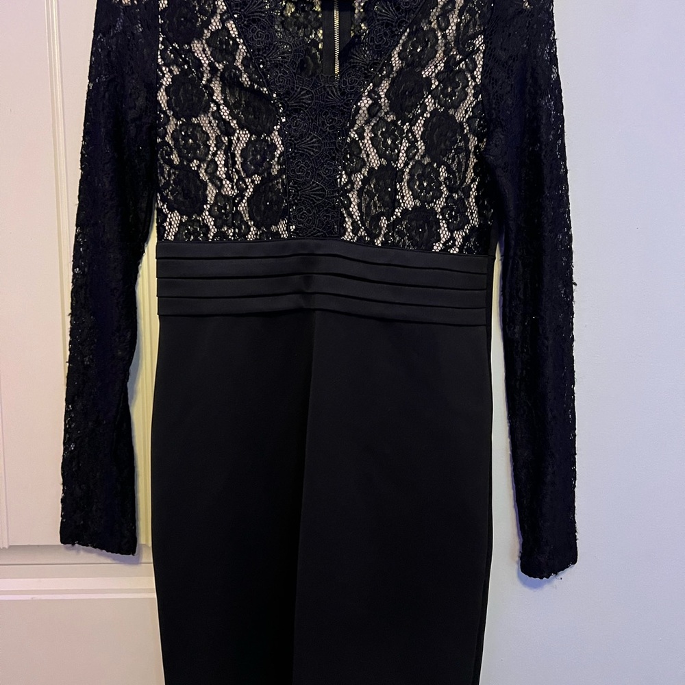 Black lace cocktail dress size M medium